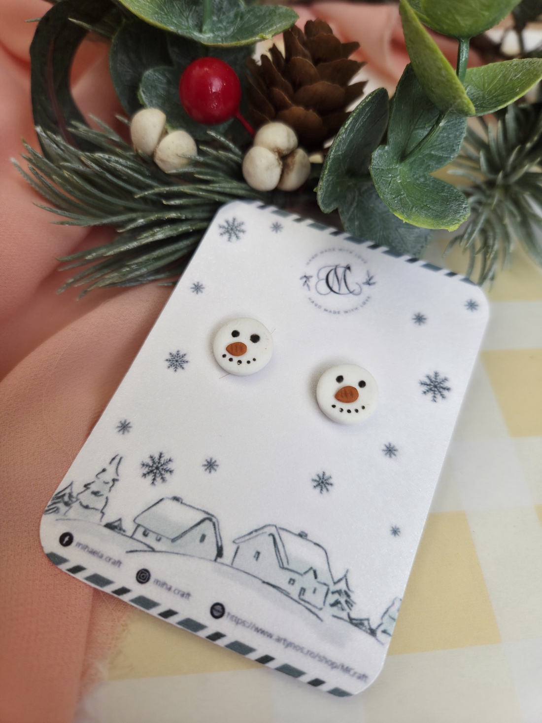 Cercei țintă Frosty - crăciun - cadouri de moș crăciun - cadouri de moș crăciun - Artynos.ro