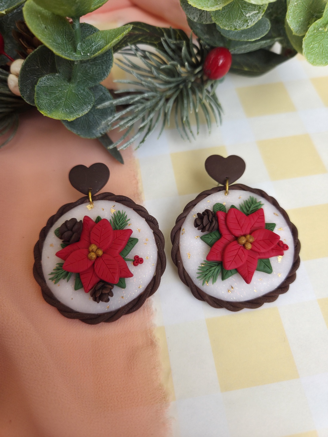 Cercei mari cu Crăciuniță - crăciun - cadouri de moș crăciun - cadouri de moș crăciun - Artynos.ro