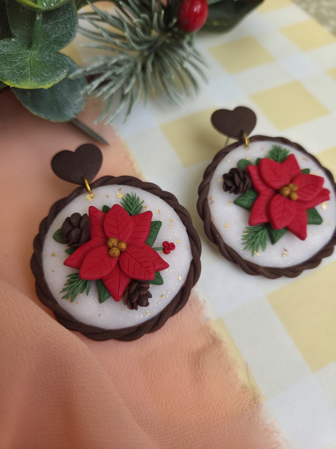 Cercei mari cu Crăciuniță - crăciun - cadouri de moș crăciun - cadouri de moș crăciun - Artynos.ro