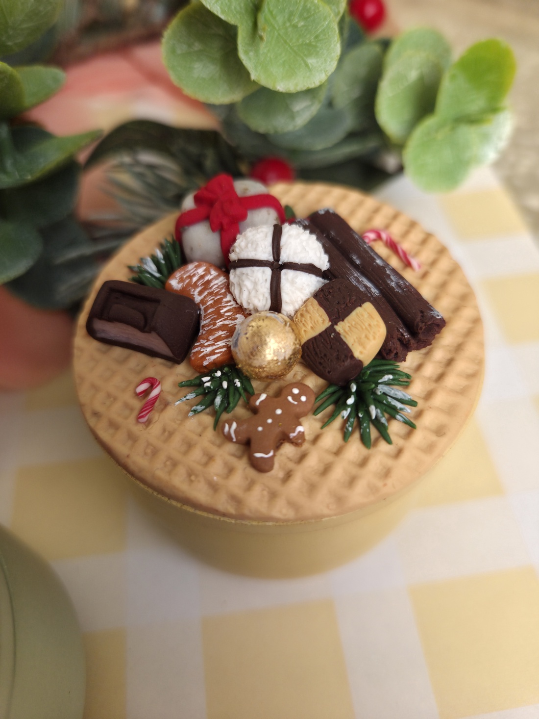 Lumânare cu decor dulce - crăciun - decorațiuni de crăciun de casă - lumânări parfumate de crăciun - Artynos.ro