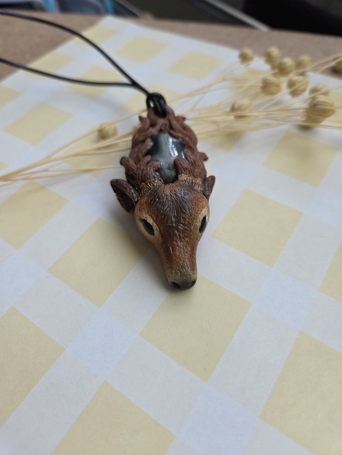 Colier cap de cerb - crăciun - cadouri de moș crăciun - cadouri de moș crăciun - Artynos.ro