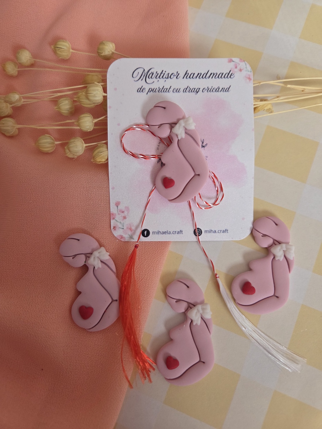 Broșă Mărțișor Graviduță - bijuterii - mărțișor - Artynos.ro