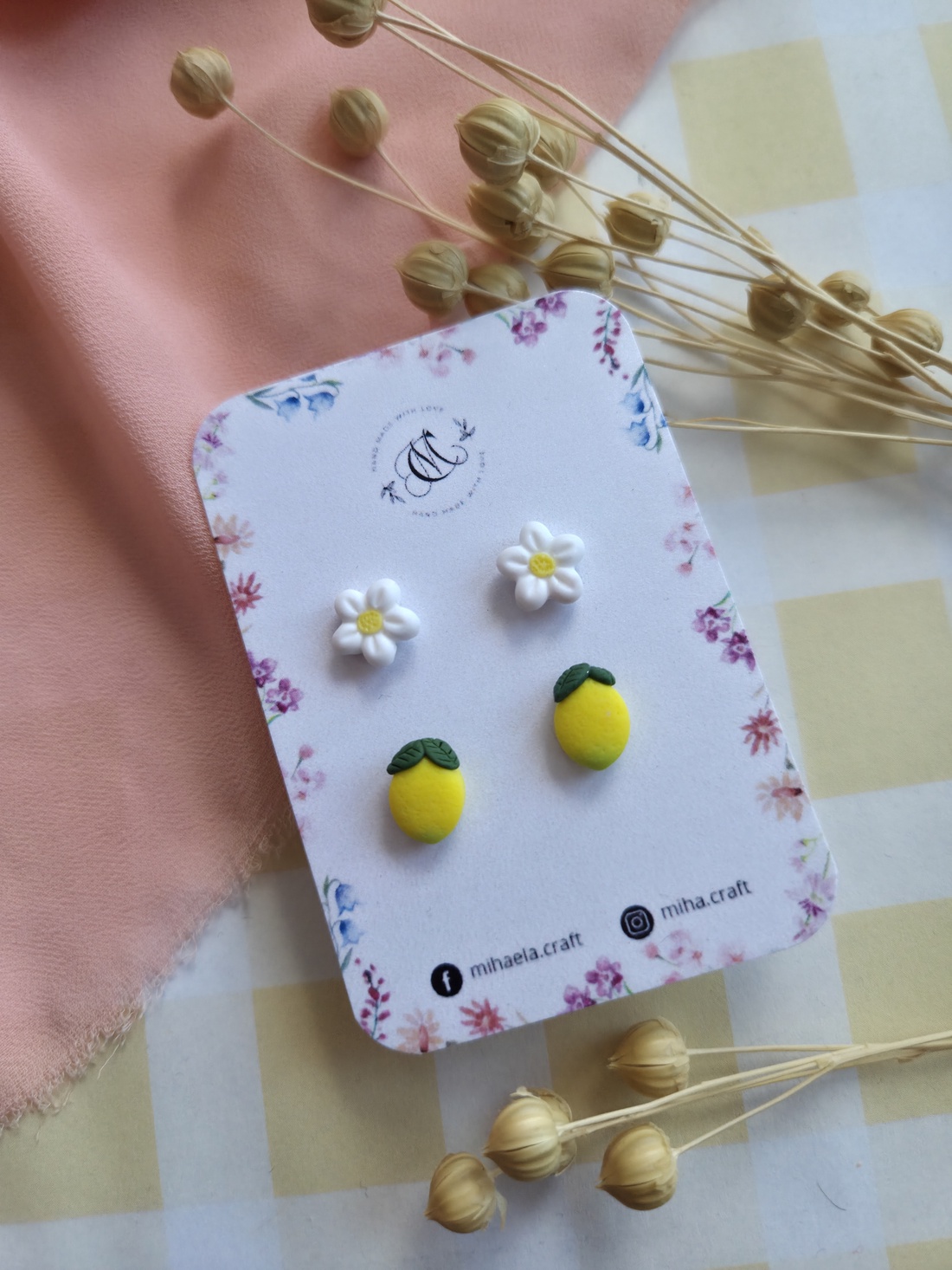 Cercei tinta lemon mix - bijuterii - cercei - cercei cu figurine - Artynos.ro