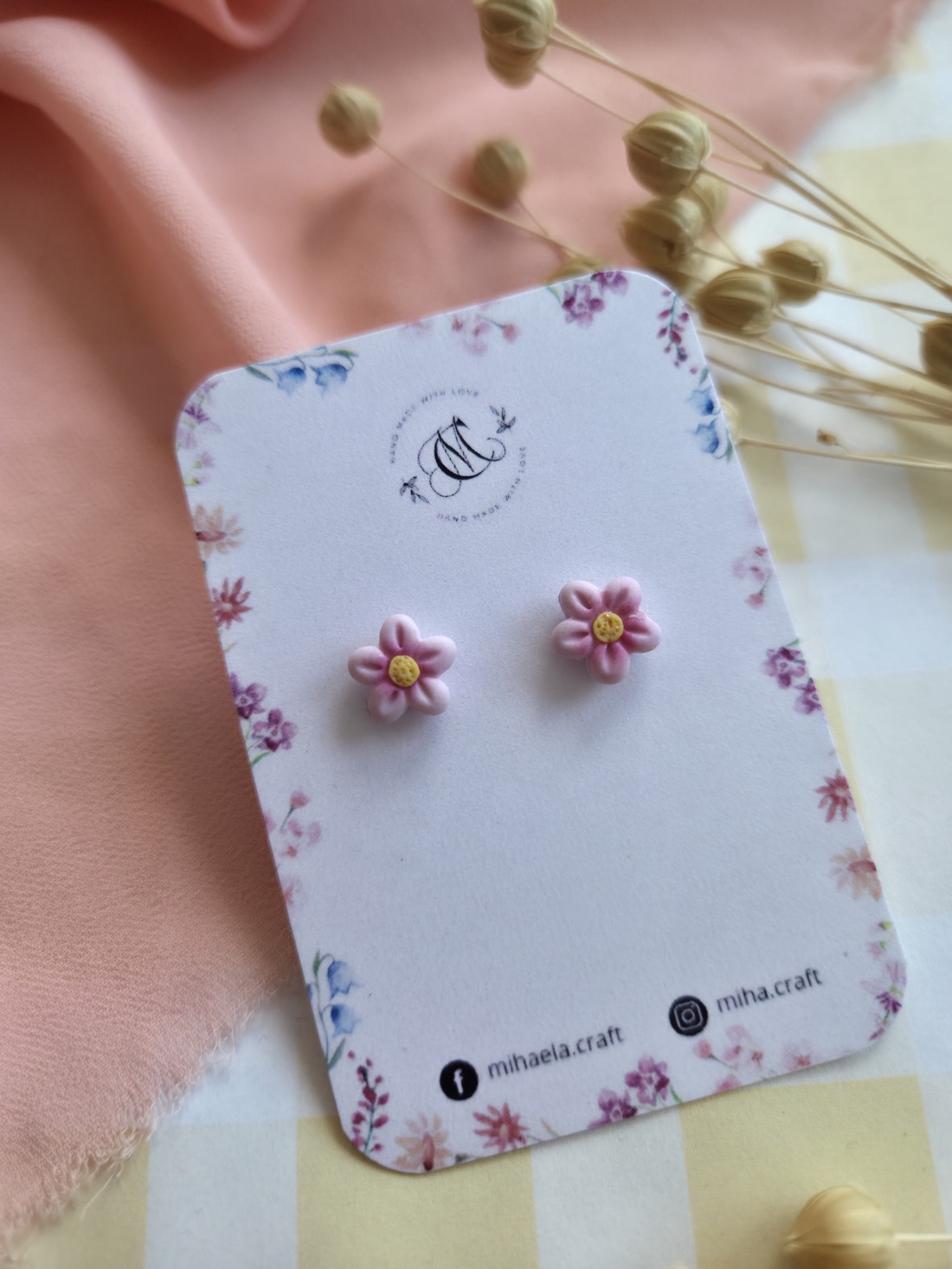 Cercei tinta primăvăratici - bijuterii - cercei - cercei cu figurine - Artynos.ro