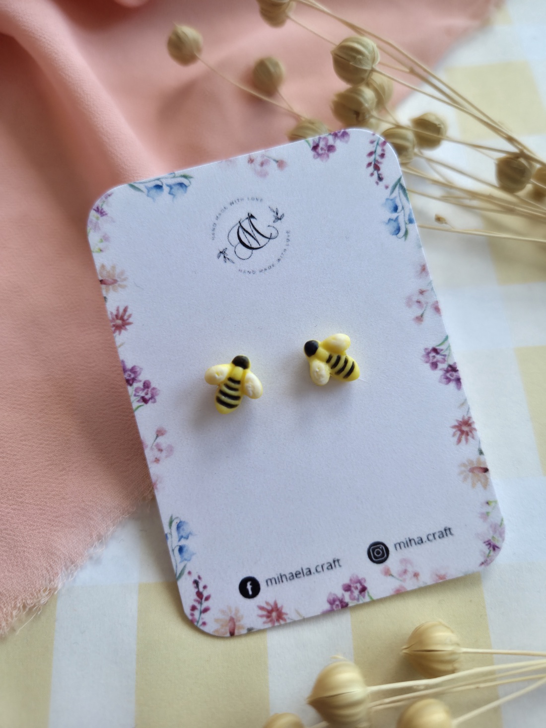 Cercei tinta primăvăratici - bijuterii - cercei - cercei cu figurine - Artynos.ro