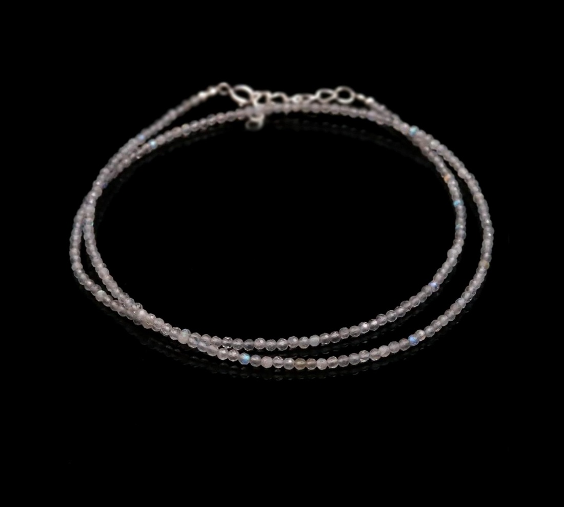 Colier choker din labradorit fatetat - Ice Sparkle - bijuterii - coliere - coliere din pietre semiprețioase - Artynos.ro