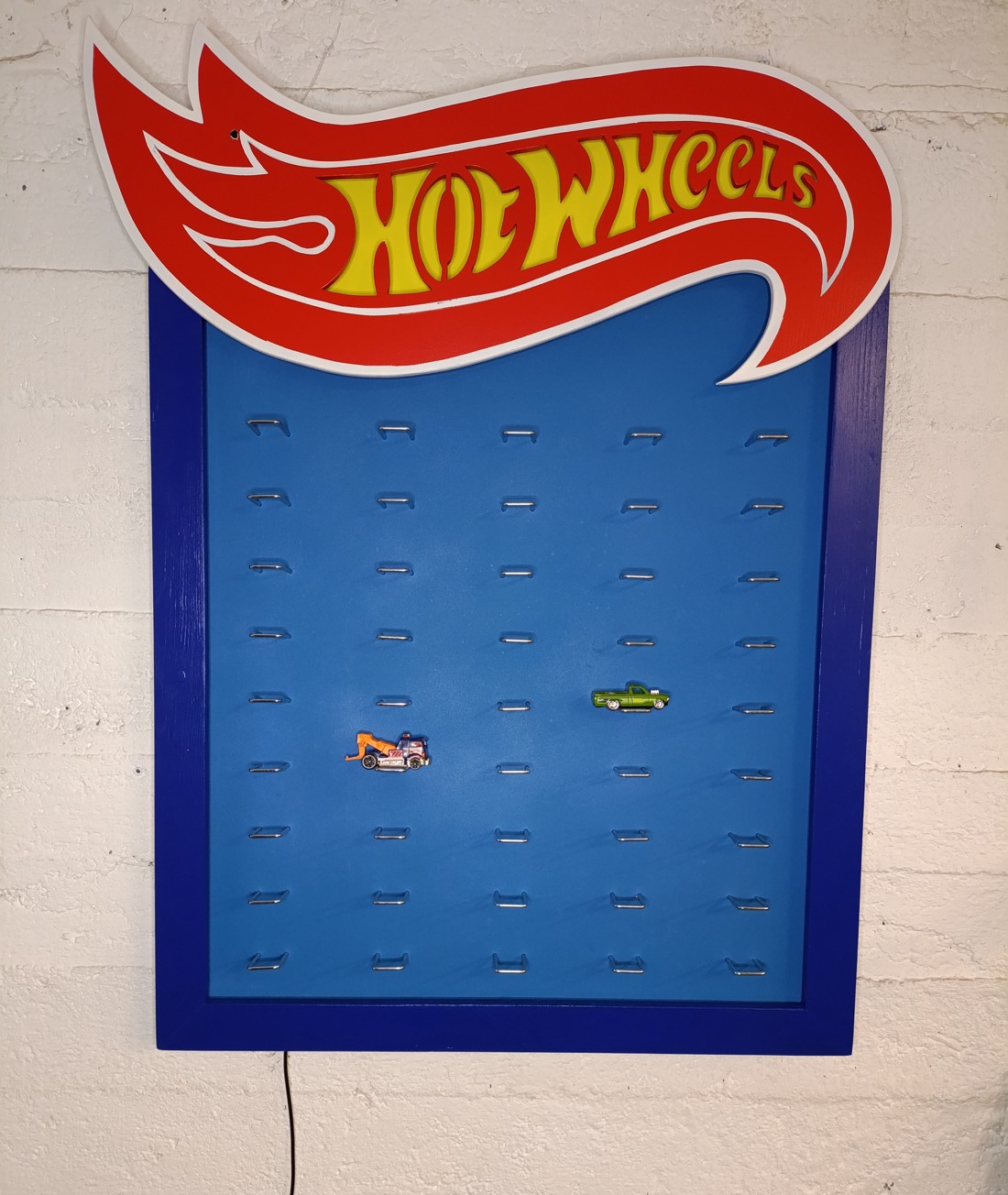 Hot Wheels masini de stocare de perete cu iluminat condus -  - Artynos.ro