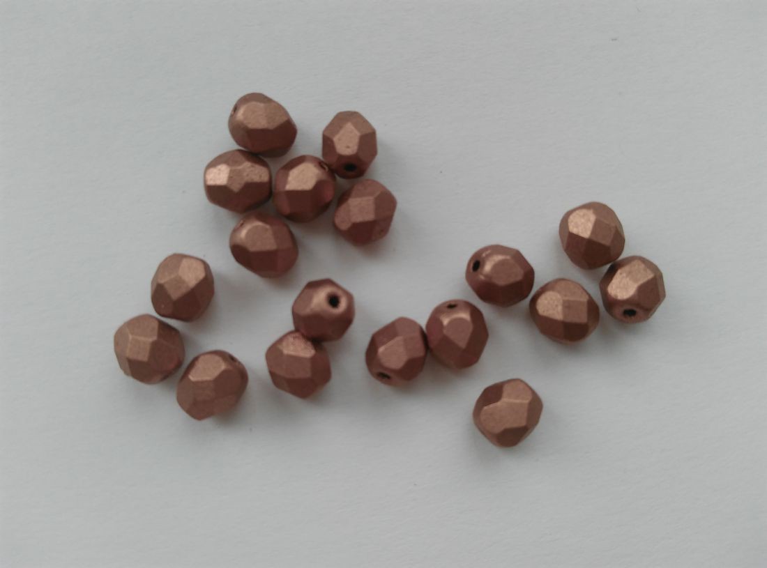 Mărgele cehe din sticlă lustruită - 6mm - 40 buc / pachet - bronz metalic - - Artynos.ro Mărgele cehe din sticlă lustruită - 6mm - 40 buc / pachet - bronz metalic - - Artynos.ro