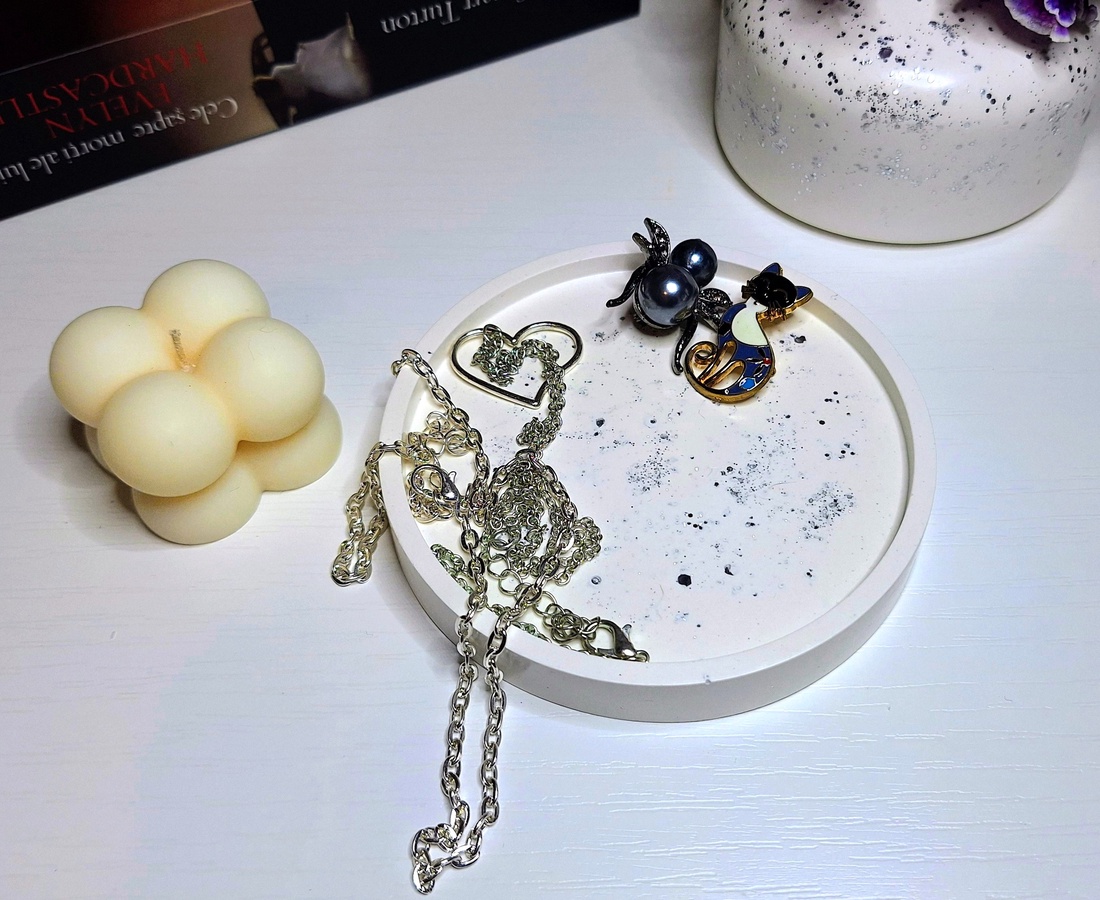 Tăviță rotundă handmade - casă & stil de viață - lumânări, parfumuri, arome - suport de lumânări - Artynos.ro