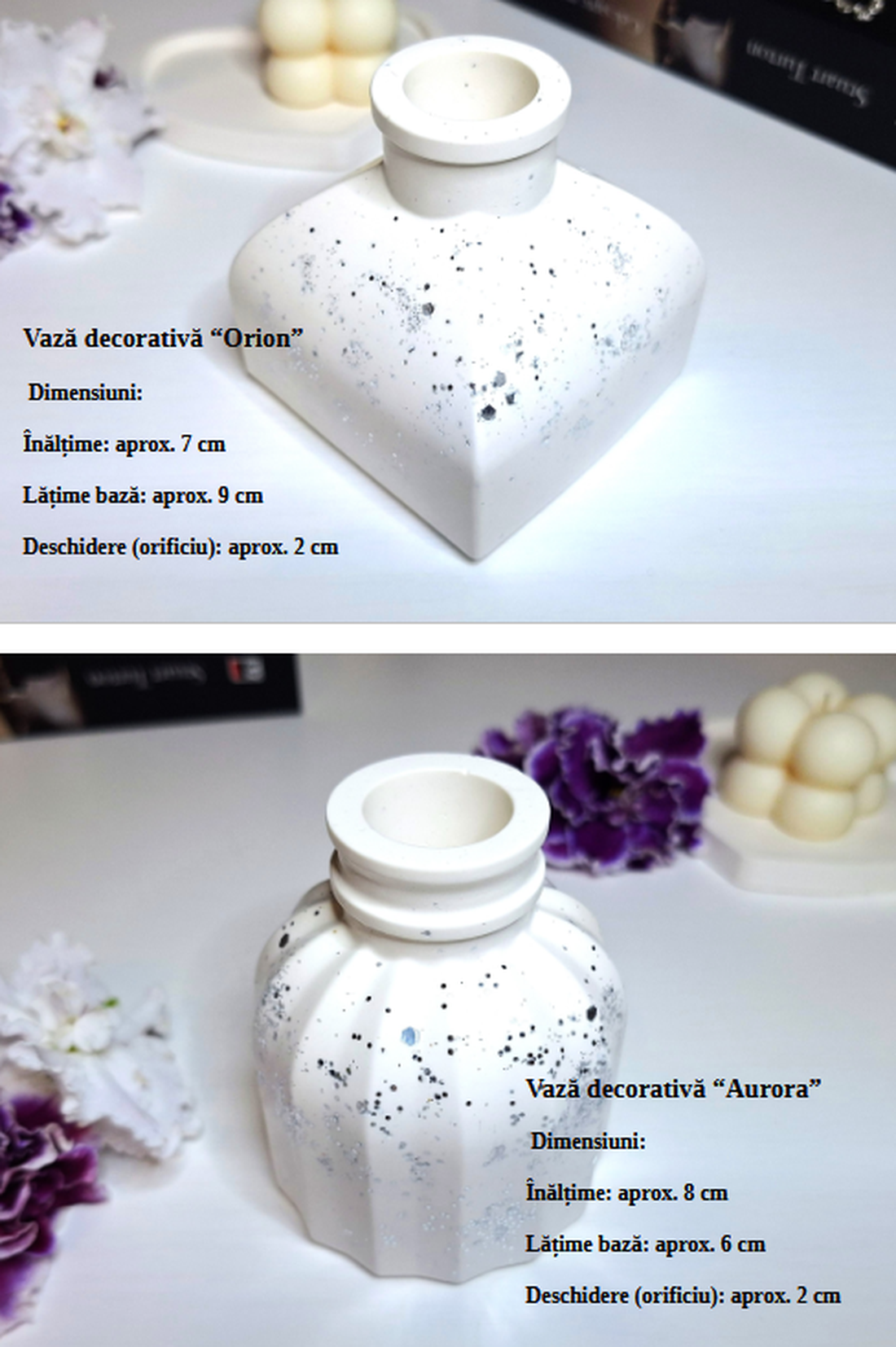 Vaze decorative handmade - casă & stil de viață - decorațiuni de casă - accesorii florale - vaze - Artynos.ro