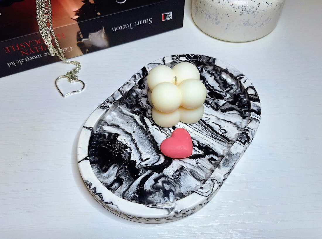Tăviță ovală handmade - casă & stil de viață - lumânări, parfumuri, arome - suport de lumânări - Artynos.ro