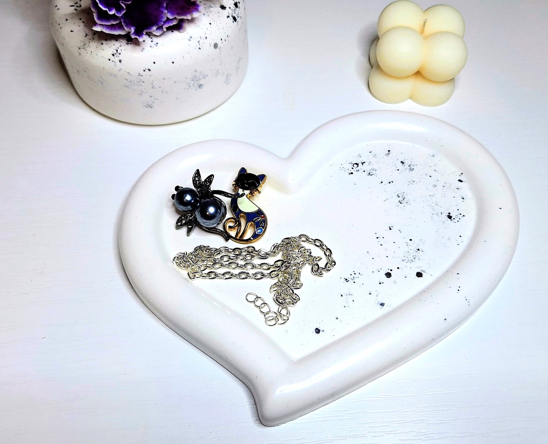 Tăviță handmade în formă de inimă - casă & stil de viață - lumânări, parfumuri, arome - suport de lumânări - Artynos.ro