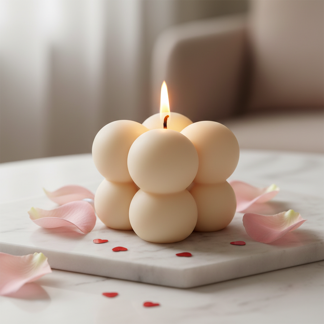 Lumânare decorativă neparfumată Norișor (36g) - casă & stil de viață - lumânări, parfumuri, arome - lumânări artizanale - Artynos.ro