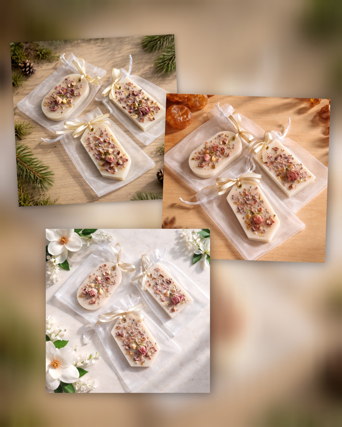 Odorizant Artizanal pentru Garderobă � Ceară de Soia și Flori Botanice - casă & stil de viață - lumânări, parfumuri, arome - ceară parfumată - Artynos.ro