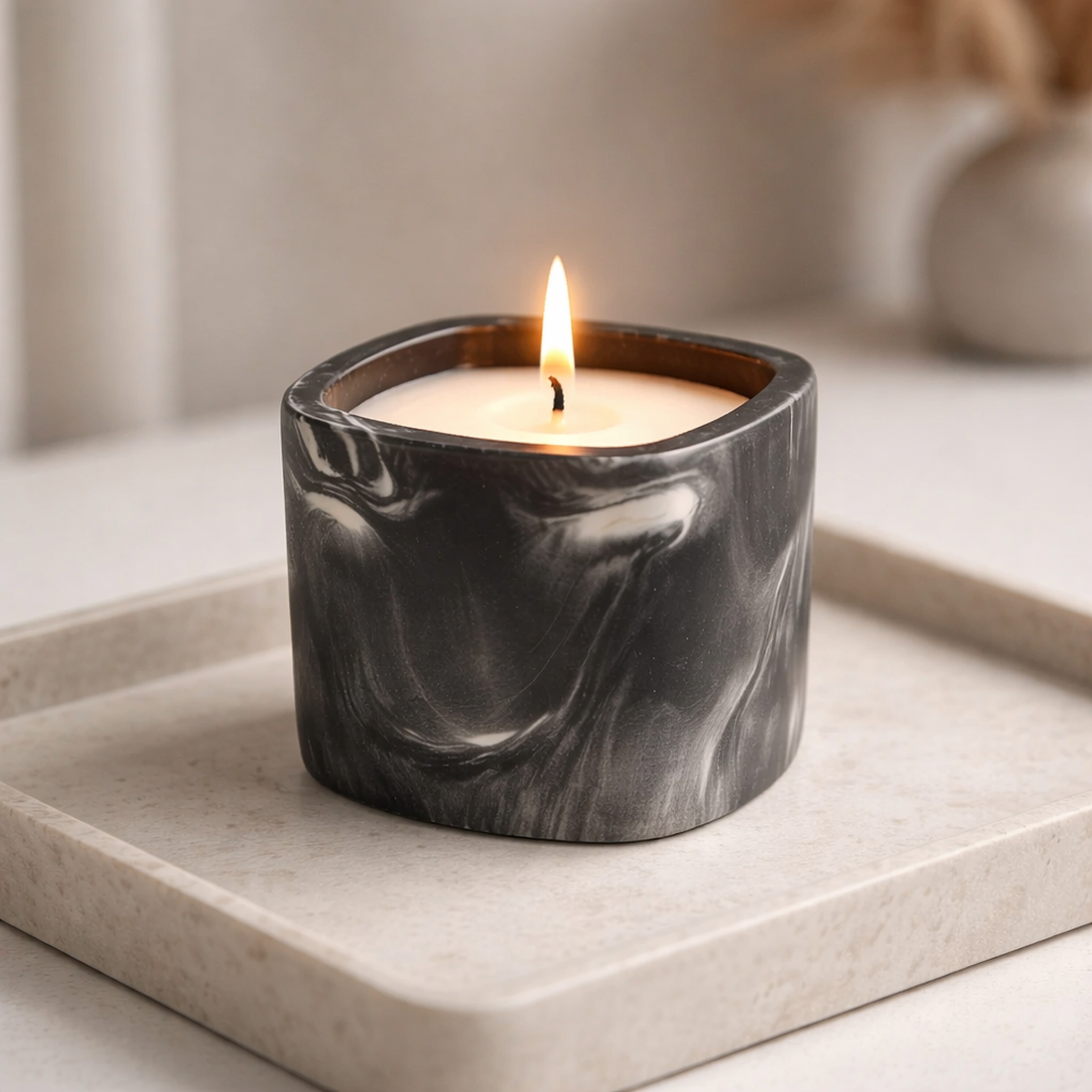 Lumânare parfumată handmade Quietude - casă & stil de viață - lumânări, parfumuri, arome - lumânări artizanale - Artynos.ro