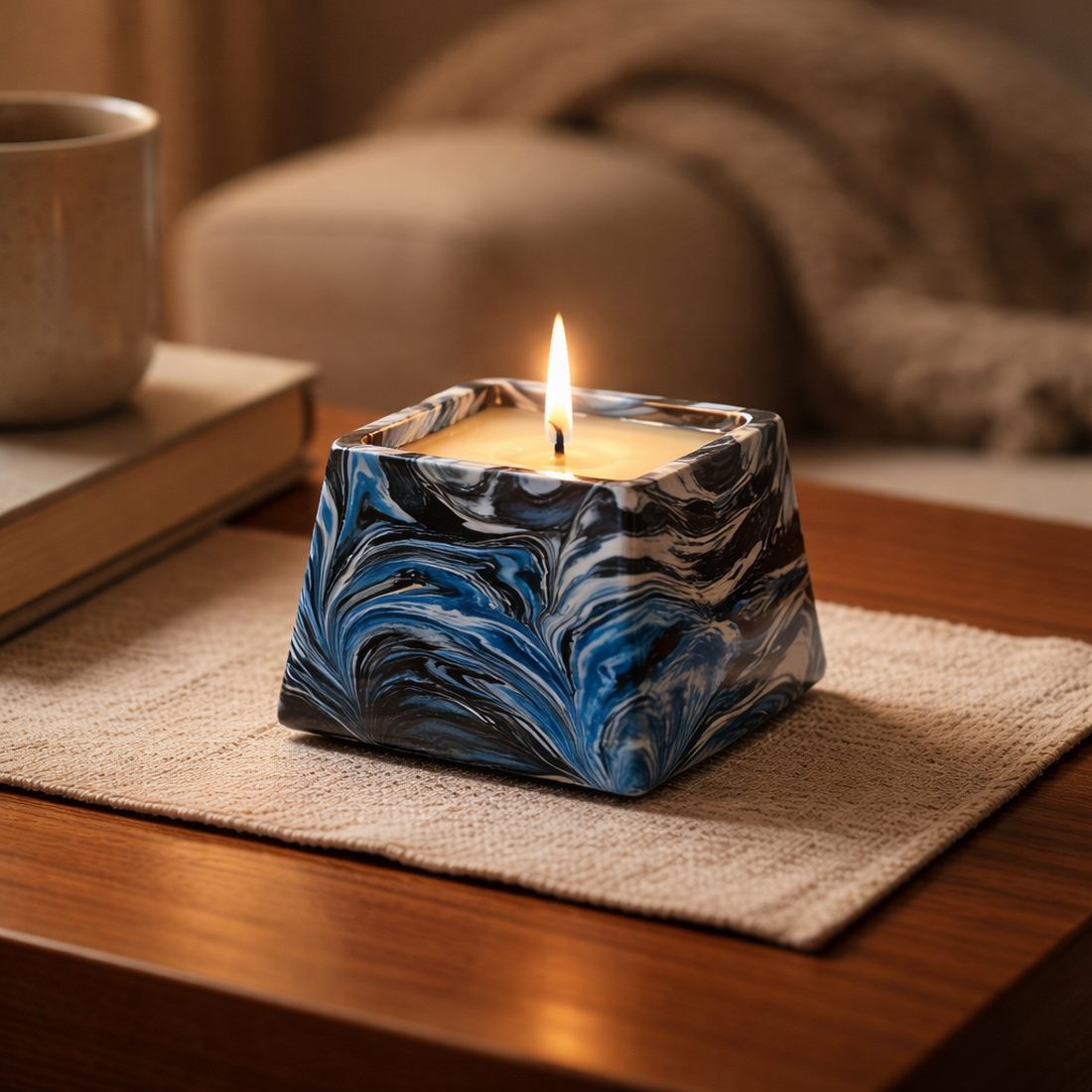 Lumânare parfumată handmade Cadence - casă & stil de viață - lumânări, parfumuri, arome - lumânări artizanale - Artynos.ro