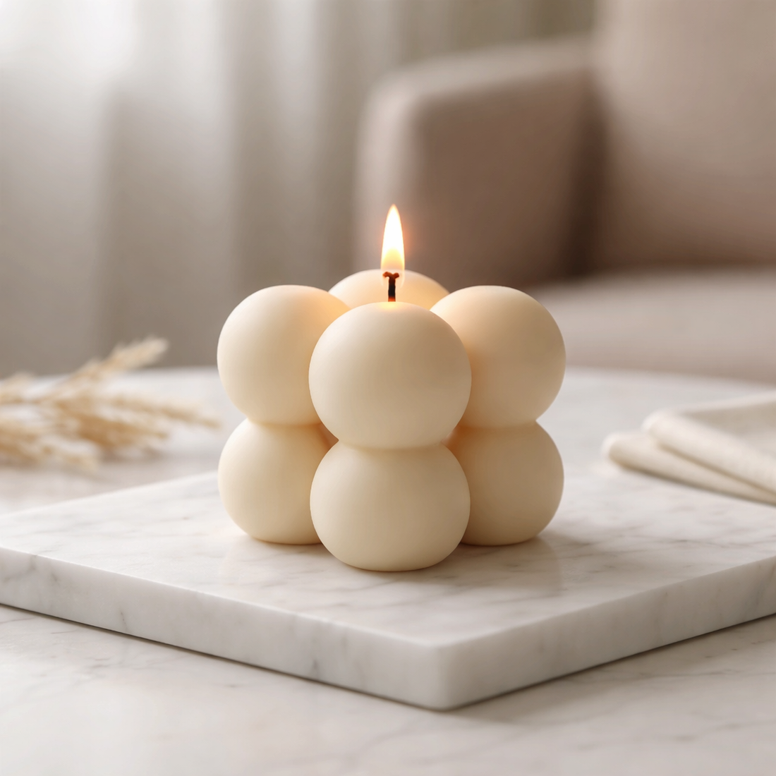 Lumânare decorativă neparfumată Norișor (36g) - casă & stil de viață - lumânări, parfumuri, arome - lumânări artizanale - Artynos.ro