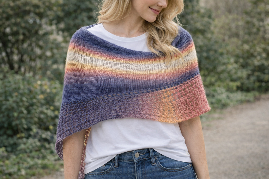 Șal tricotat manual din fir cu alpaca Stylish - îmbrăcăminte și modă - eșarfe, pălării, fularuri - șaluri - Artynos.ro