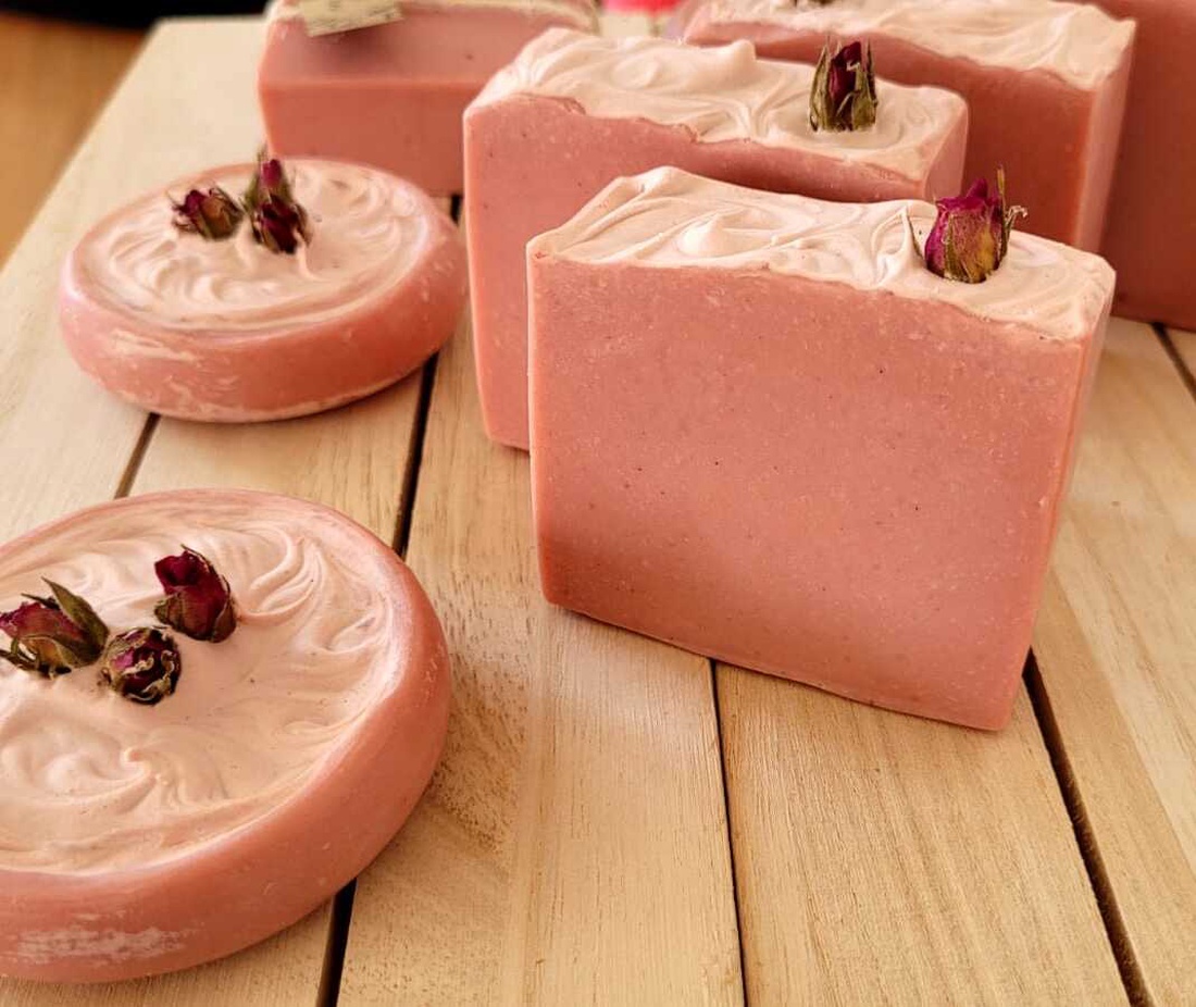 Săpun natural MORROCAN ROSE - igienă și înfrumusețare - săpunuri și articole de igienă - săpun artizanal - Artynos.ro