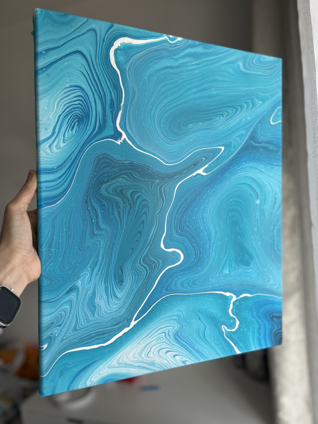 Tablou Valuri de Turcoaz - Turquoise Waves Painting - casă & stil de viață - accesorii pentru decorat casa - picturi murale - tablouri/picturi pe pânză - Artynos.ro Tablou Valuri de Turcoaz - Turquoise Waves Painting - casă & stil de viață - accesorii pentru decorat casa - picturi murale - tablouri/picturi pe pânză - Artynos.ro