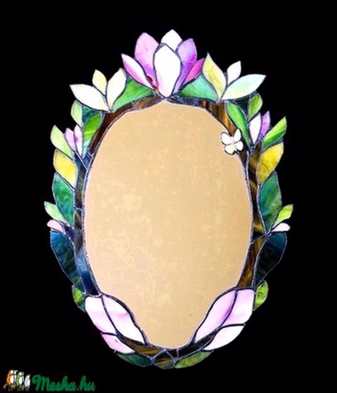Pink Magnolia oglindă tiffany - - Artynos.ro Pink Magnolia oglindă tiffany - - Artynos.ro