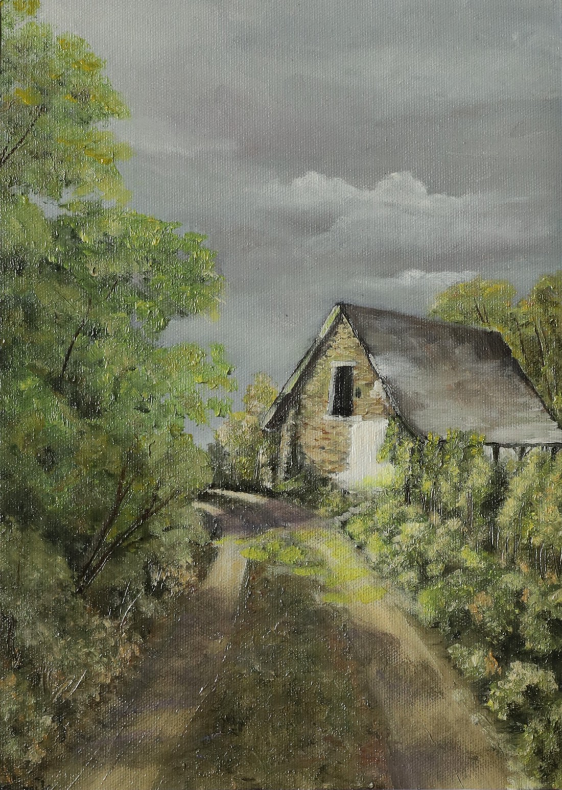 Pictură în ulei, După ploaie - arte vizuale și accesorii  - picturi - pictură în ulei - Artynos.ro