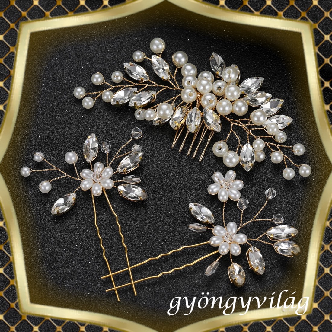 Bijuterii, ornamente de păr, catarame de păr: nuntă, mireasă, ornamente de păr casual, ES-H-SZ10a -  - Artynos.ro