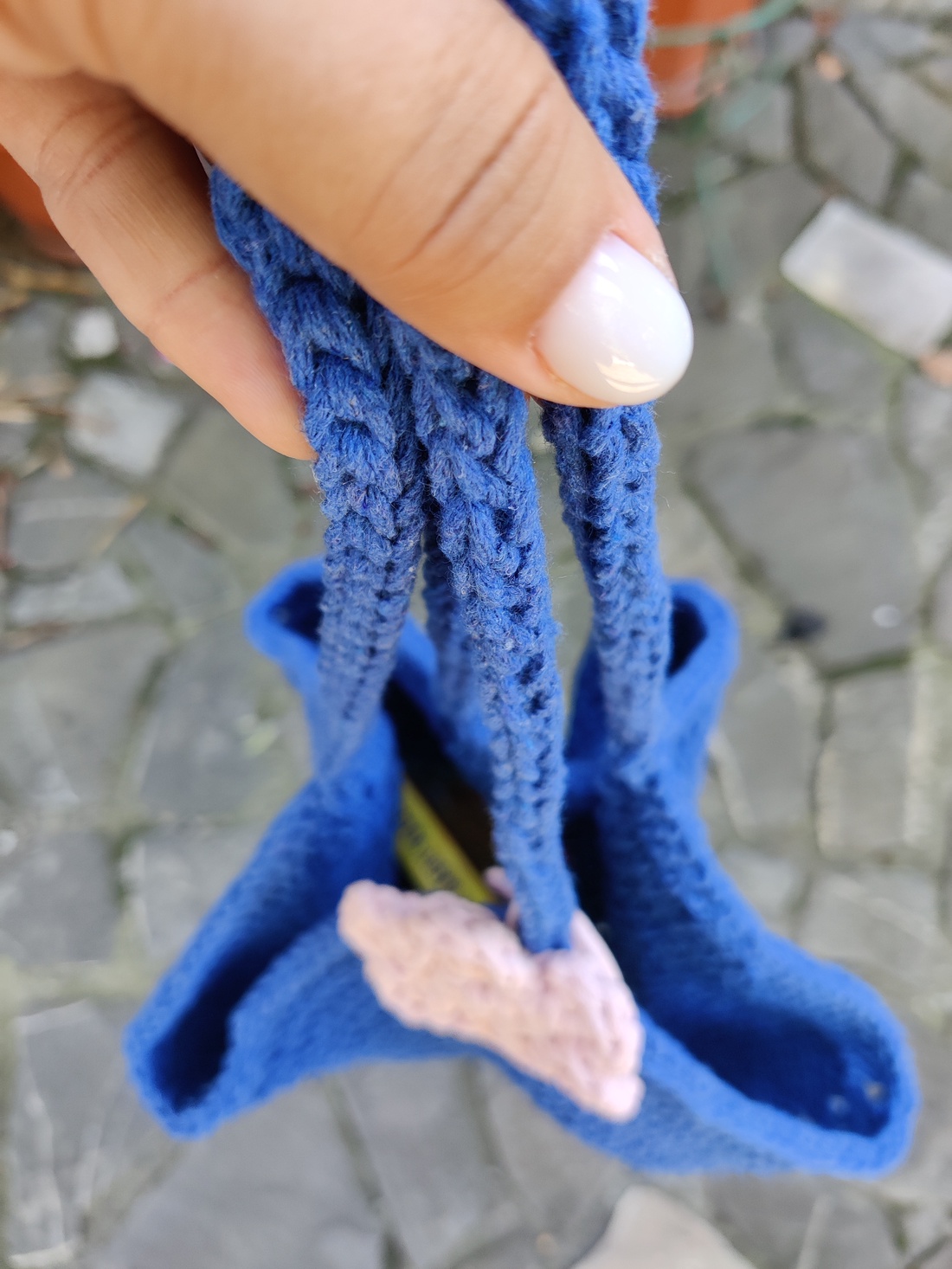 Geanta croșetată tip traistă  - genți și portofele - genți de mână și umăr - geantă crossbody - Artynos.ro