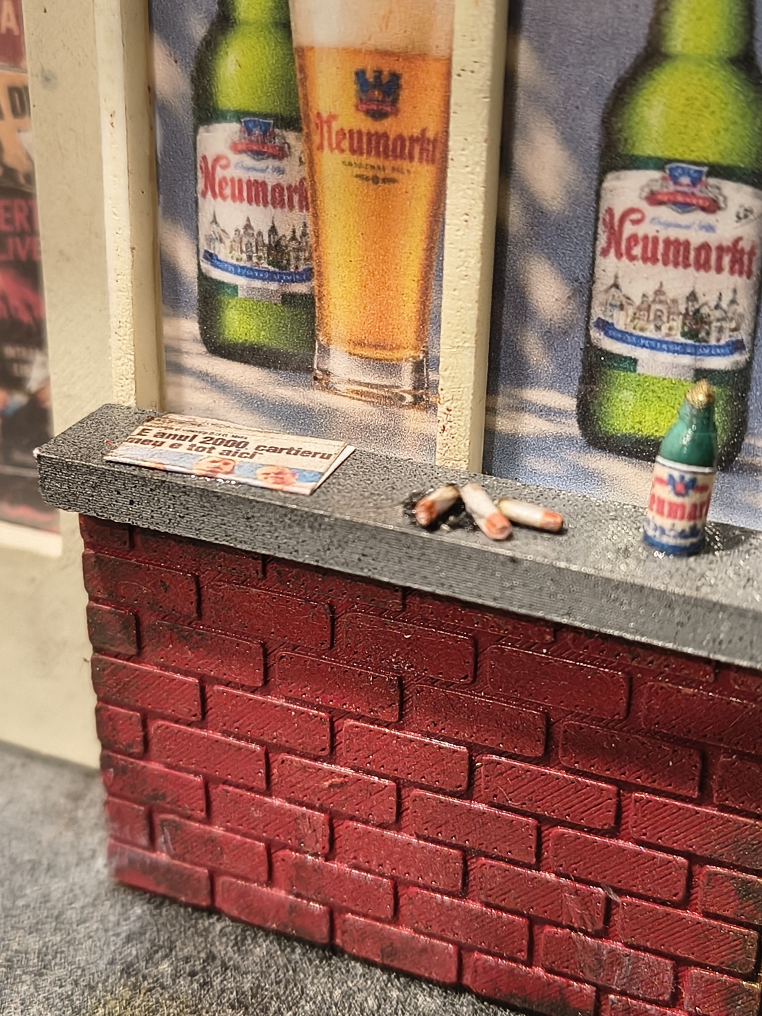 Dioramă 3D handmade La Viorica � bar românesc retro, anii 2000 - casă & stil de viață - decorațiuni de casă - decorațiuni de masă și rafturi - decorațiuni de masă - Artynos.ro