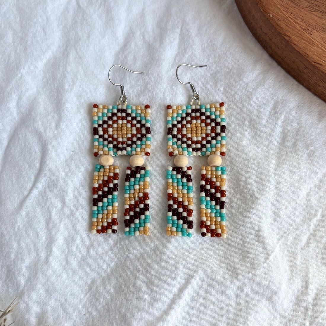 Cercei Sienna - bijuterii - cercei - cercei din mărgele - Artynos.ro