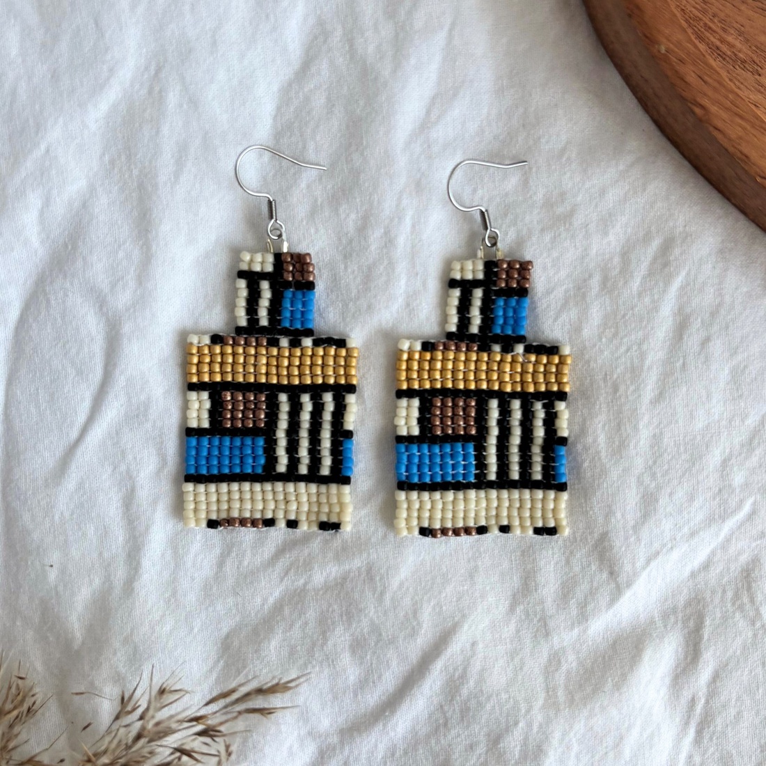 Cercei Atena - bijuterii - cercei - cercei din mărgele - Artynos.ro