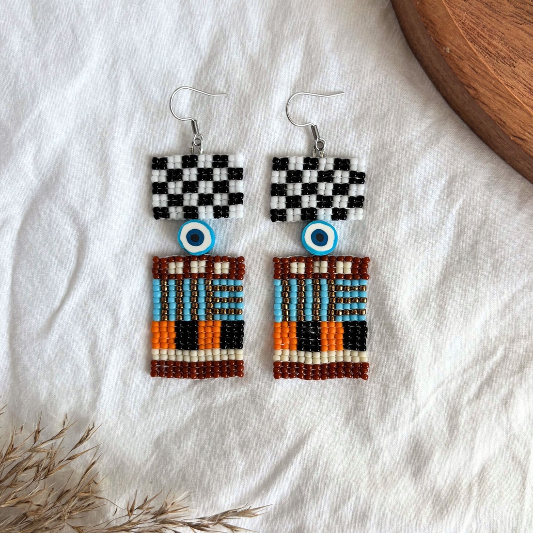 Cercei Talisman Urban - bijuterii - cercei - cercei din mărgele - Artynos.ro