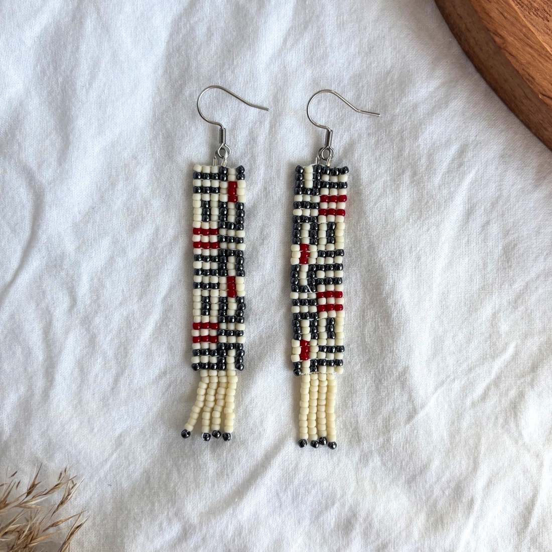 Cercei Lunel - bijuterii - cercei - cercei din mărgele - Artynos.ro