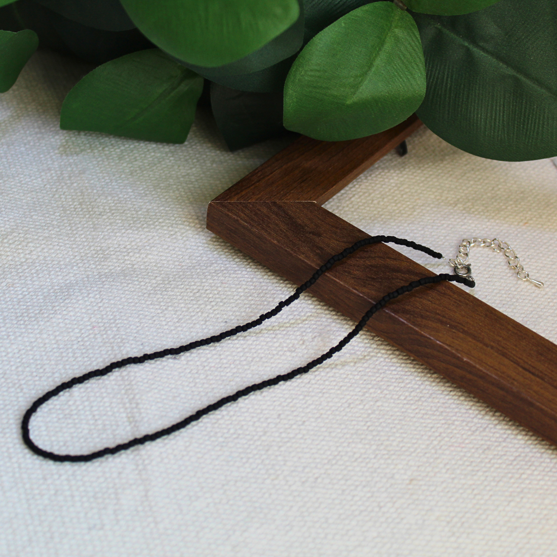 Colier Lina - Negru Mat - bijuterii - coliere - chockere - Artynos.ro