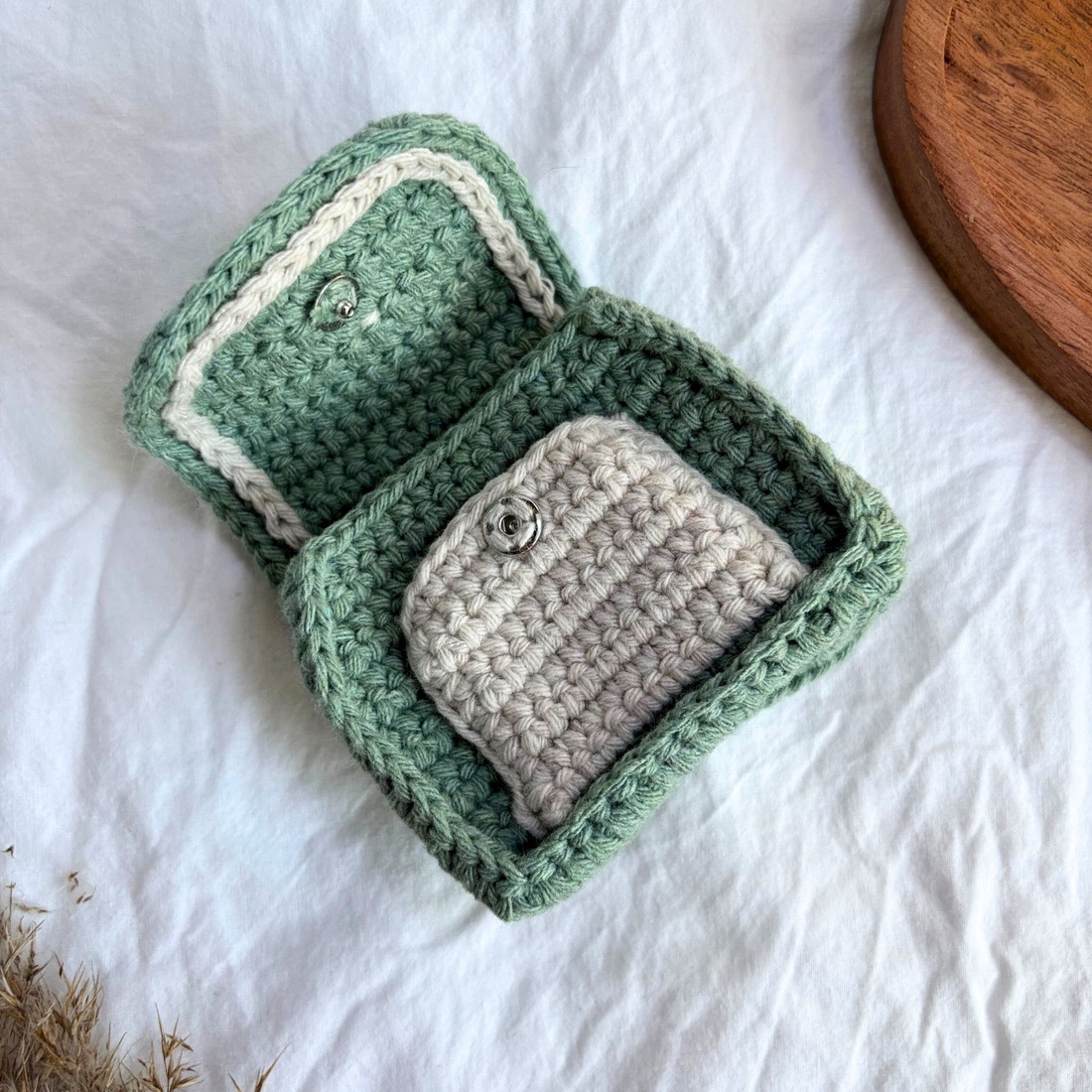 Punguța de buzunar - Mentă - genți și portofele - accesorii genți - decorațiuni de genți - Artynos.ro