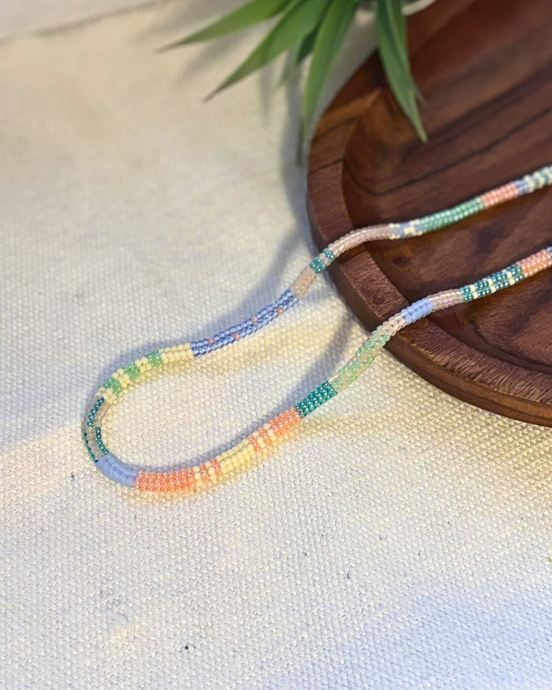 Colier Mozaic - Pastel - bijuterii - coliere - coliere din mărgele - Artynos.ro
