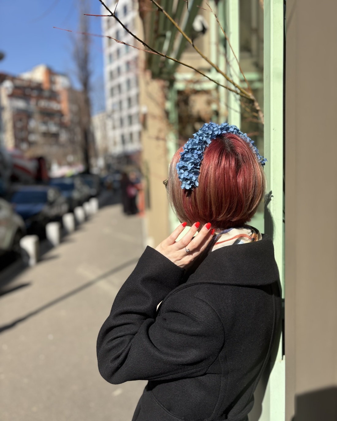 Coronita flori naturale - Noa - accesorii nuntă - ornamente de păr de nuntă - bentițe de nuntă - Artynos.ro