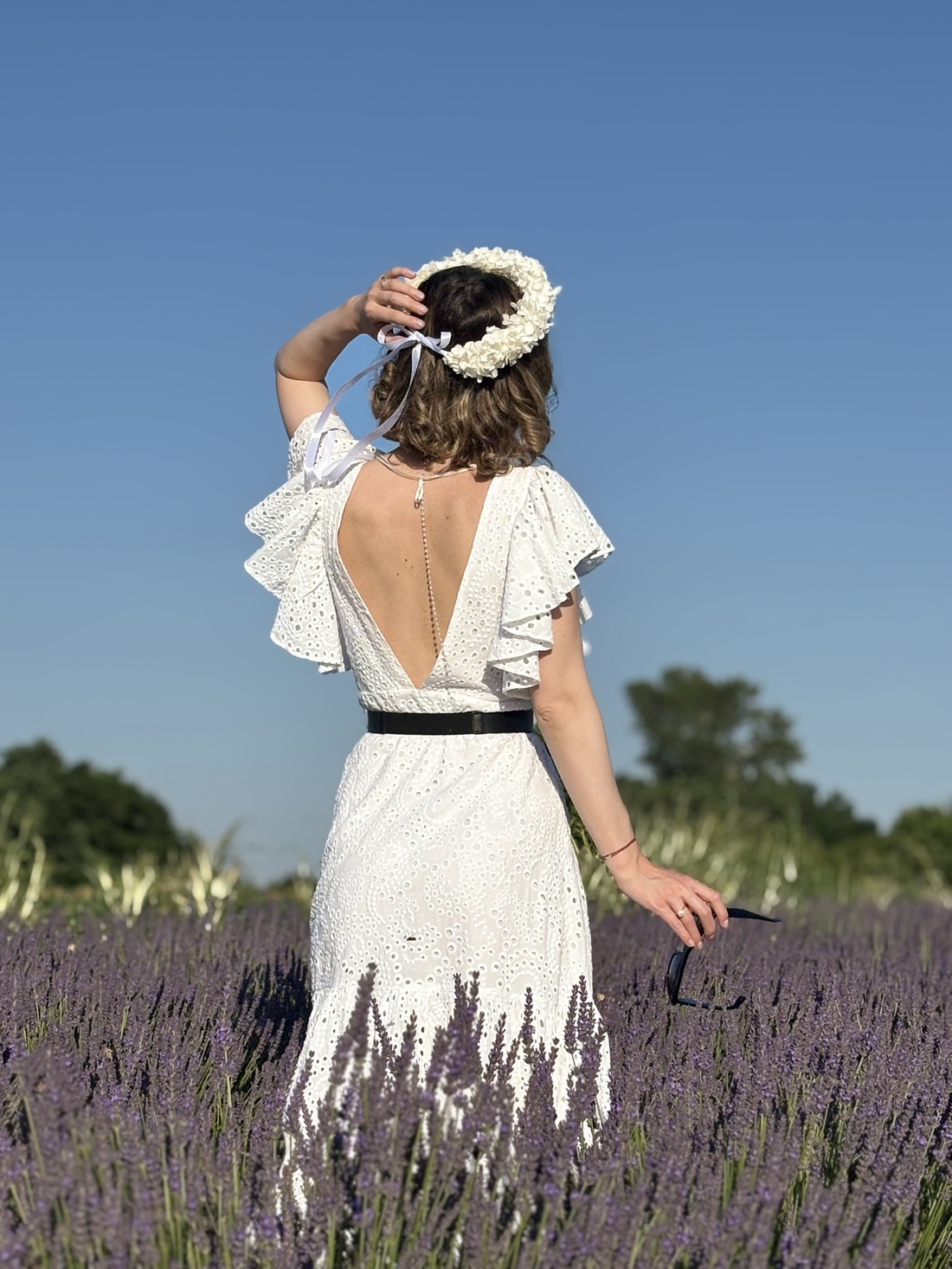 Coronita flori naturale - Luna - accesorii nuntă - ornamente de păr de nuntă - coroană de cap mireasă - Artynos.ro
