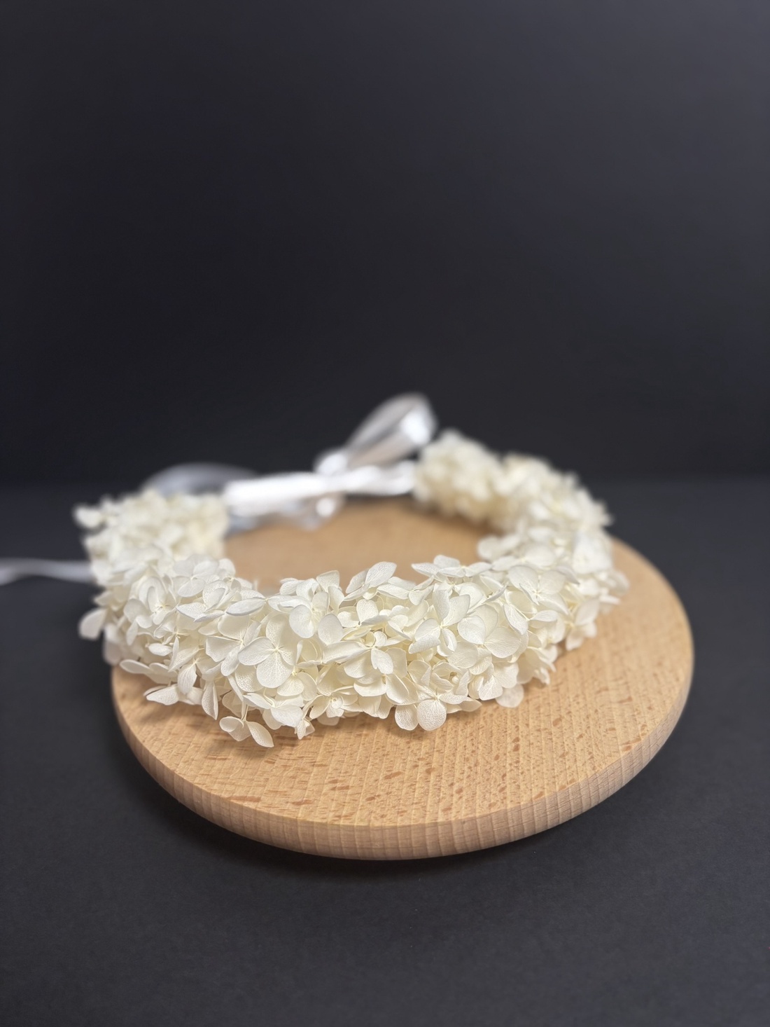 Coronita flori naturale - Luna - accesorii nuntă - ornamente de păr de nuntă - coroană de cap mireasă - Artynos.ro