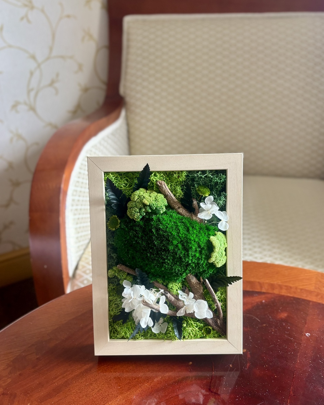 Tablou cu plante stabilizate - Forest Pocket - casă & stil de viață - decorațiuni de casă - decorațiuni de pereți - tablou cu licheni - Artynos.ro