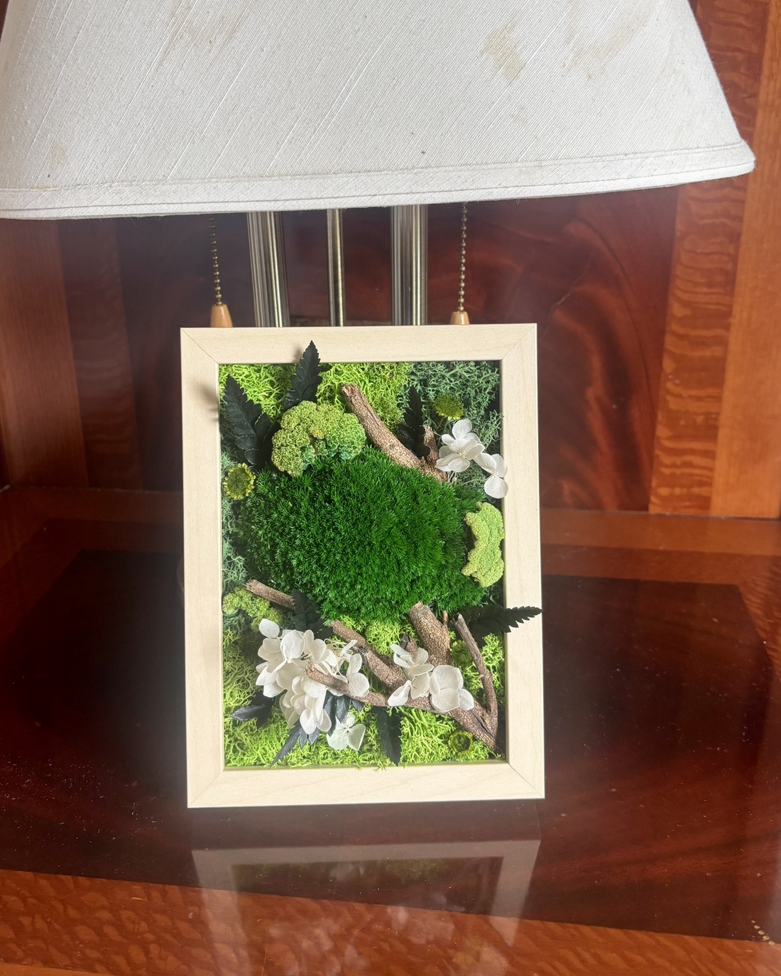 Tablou cu plante stabilizate - Forest Pocket - casă & stil de viață - decorațiuni de casă - decorațiuni de pereți - tablou cu licheni - Artynos.ro