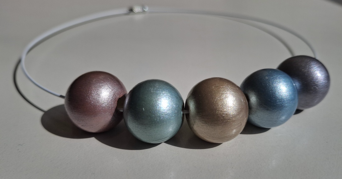 Colier handmade multicolor - bijuterii - coliere - coliere din mărgele - Artynos.ro