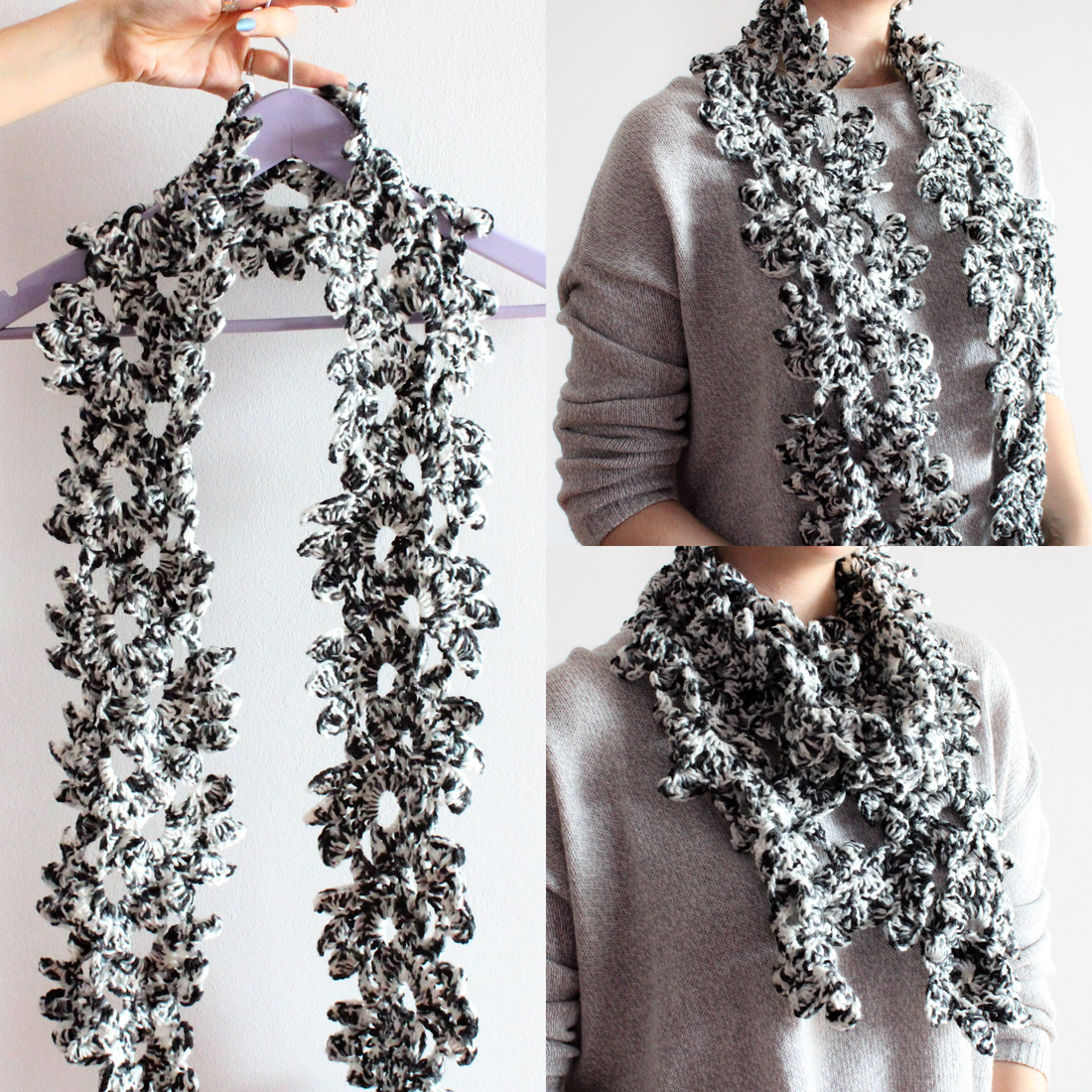 Fular floral crosetat din fir acrilic multicolor - îmbrăcăminte și modă - eșarfe, pălării, fularuri - eșarfe - Artynos.ro Fular floral crosetat din fir acrilic multicolor - îmbrăcăminte și modă - eșarfe, pălării, fularuri - eșarfe - Artynos.ro