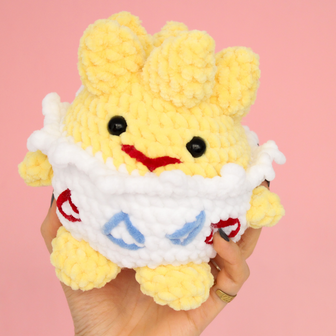 Jucarie Togepi mare - Pokemon crosetat  - jucării și echipamente pentru copii - plușuri - figurine de pluș - Artynos.ro