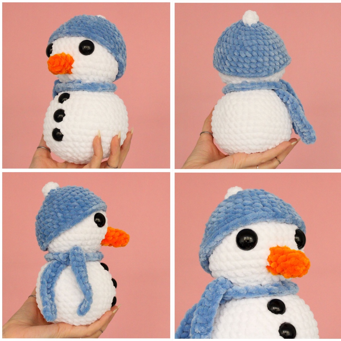 Jucarie din fir plusat - Om de zapada mare - jucării și echipamente pentru copii - plușuri - figurine de pluș - Artynos.ro