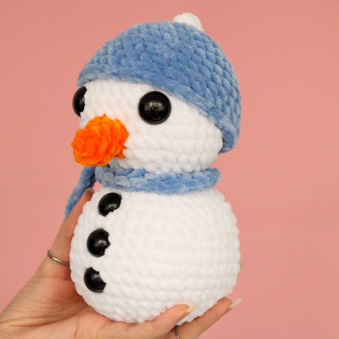 Jucarie din fir plusat - Om de zapada mare - jucării și echipamente pentru copii - plușuri - figurine de pluș - Artynos.ro