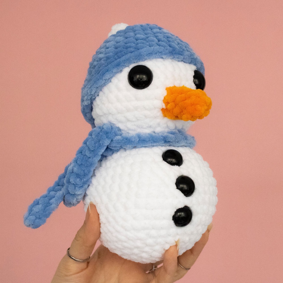 Jucarie din fir plusat - Om de zapada mare - jucării și echipamente pentru copii - plușuri - figurine de pluș - Artynos.ro