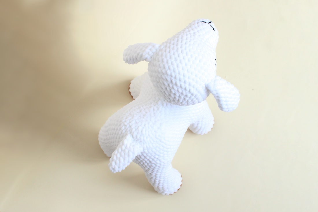 Miel mare crosetat - Jucarie din fir plusat - jucării și echipamente pentru copii - plușuri - figurine de pluș - Artynos.ro