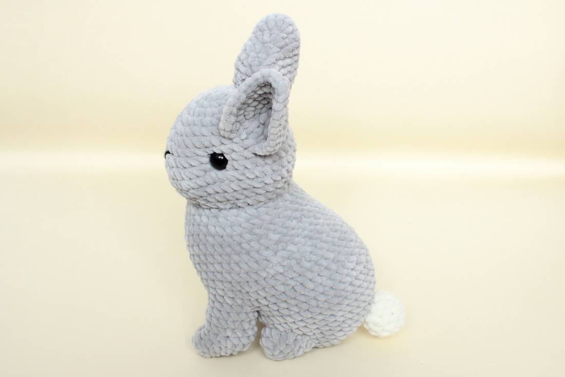 Iepure mare crosetat - Jucarie din fir plusat - jucării și echipamente pentru copii - plușuri - figurine de pluș - Artynos.ro