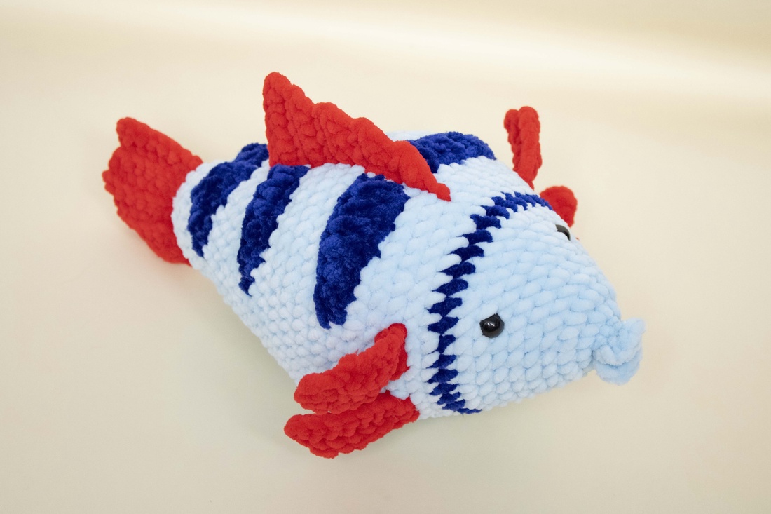 Jucarie din fir plusat - Peste - jucării și echipamente pentru copii - plușuri - figurine de pluș - Artynos.ro